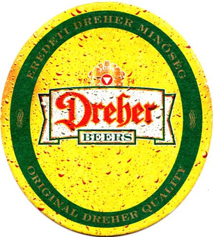 budapest km-h dreher dreh oval 1ab (205-dreher beers) 